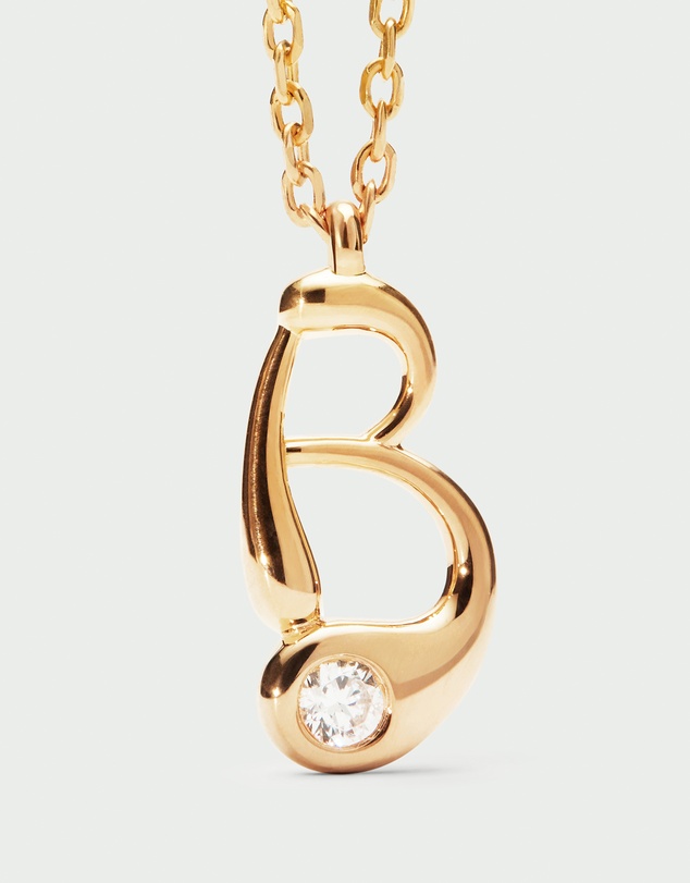 PDPAOLA - Initial 2026 B Pendant Necklace