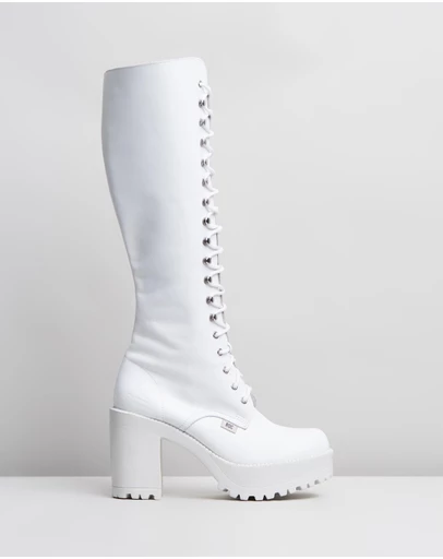 ROC Boots Australia - Lash Leather Platform Boots