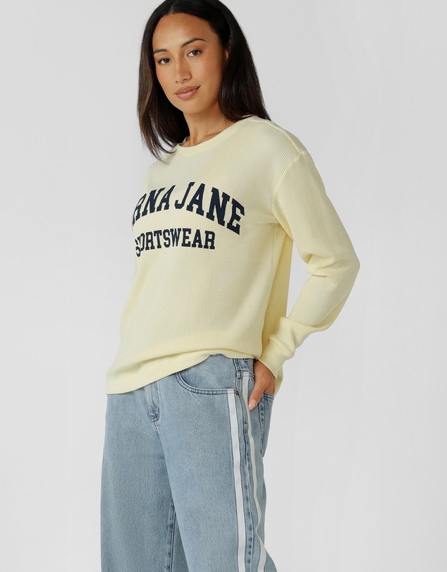 Lorna Jane - Weekender Waffle Long Sleeve T-Shirt