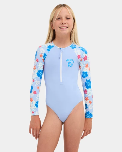 Roxy - Girls 8 to 16 Heritage Cool One Piece Rashguard