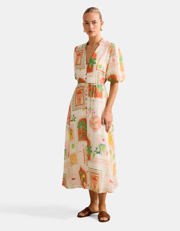 Forever New - Sophie Puff Sleeves Midi Dress