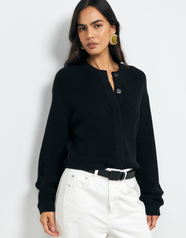 AERE - Tola Cotton Cashmere Cardigan