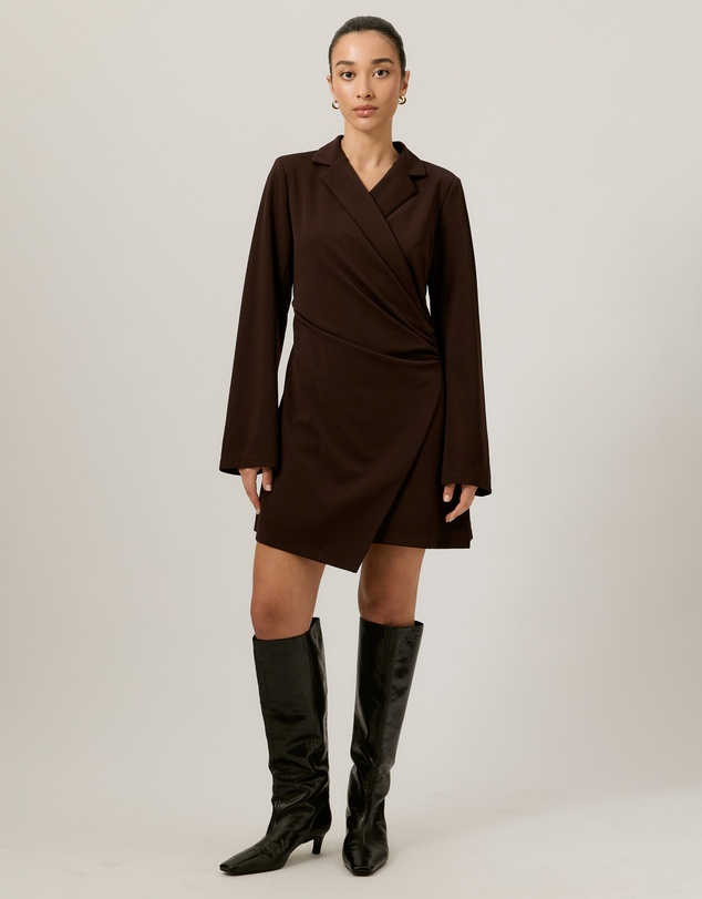 Tussah - Monique Tailored Wrap Mini Dress