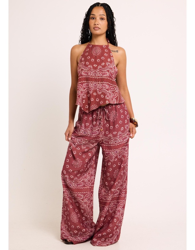 Subtitled - Gina Tie Up Scarf Top