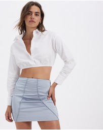 Dazie - Ever Chic Satin Mini Skirt