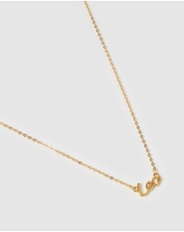 Izoa - Leo Written Star Sign Necklace