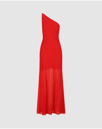 Shona Joy - Amina One Shoulder Panelled Maxi Dress