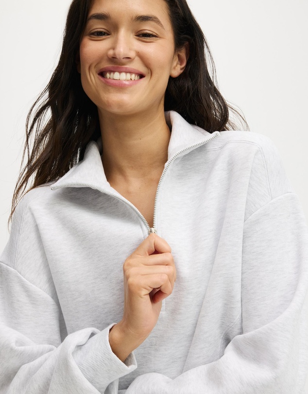 Cotton On Body Active - Plush Half Zip Sweatshirt