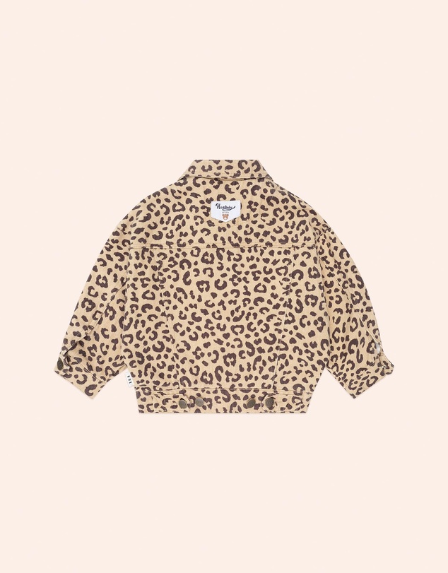 Huxbaby - Very Cherry Leopard Print Denim Jacket - Babies