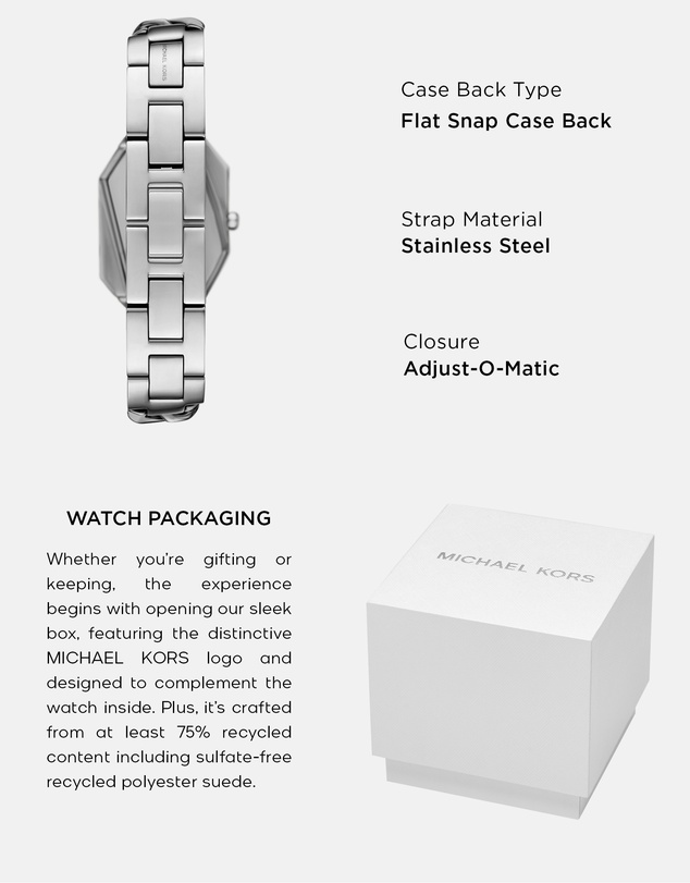 Michael Kors - Suri Silver Tone Analogue Watch