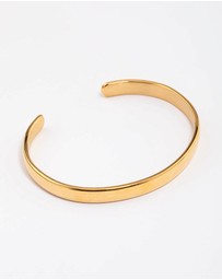 Lovisa - Waterproof Gold Plated Stainless Steel Classic Plain Wrist Cuff
