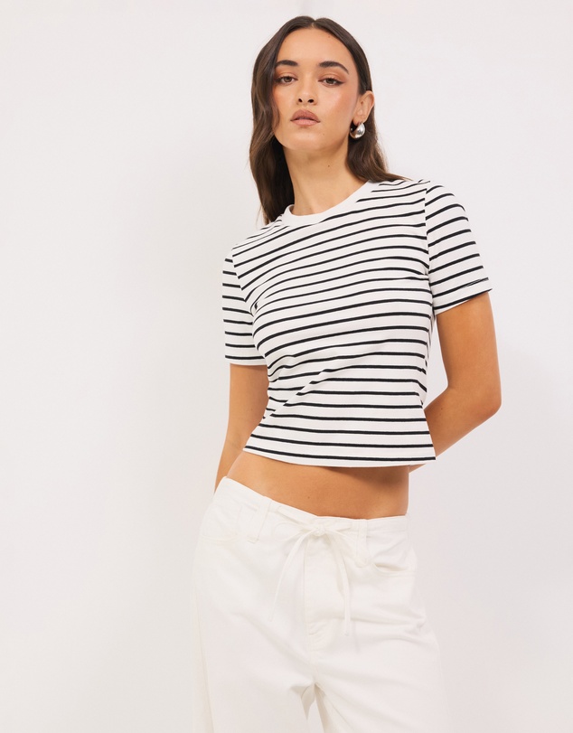 Calli - Stripe Baby Tee