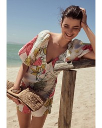 NEXT - Puff Sleeve Playsuit