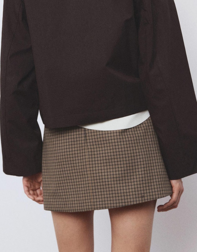 M.N.G - Houndstooth Short Skirt