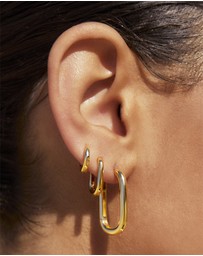 Arms Of Eve - Link-Up Gold Hoop Huggies - Large