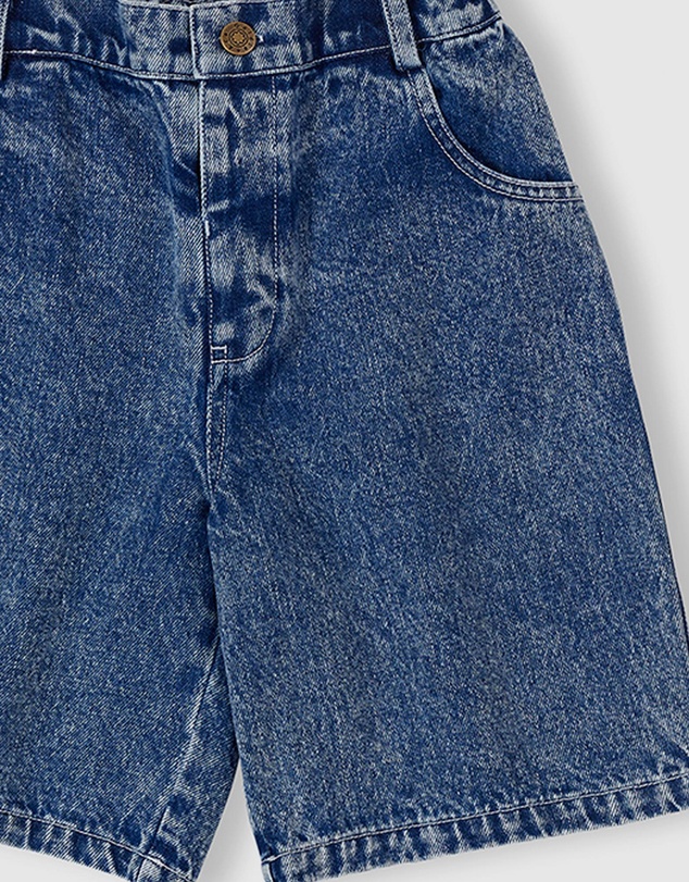 Goldie + Ace - Carpenter Denim Shorts- ICONIC EXCLUSIVE - Babies-Kids