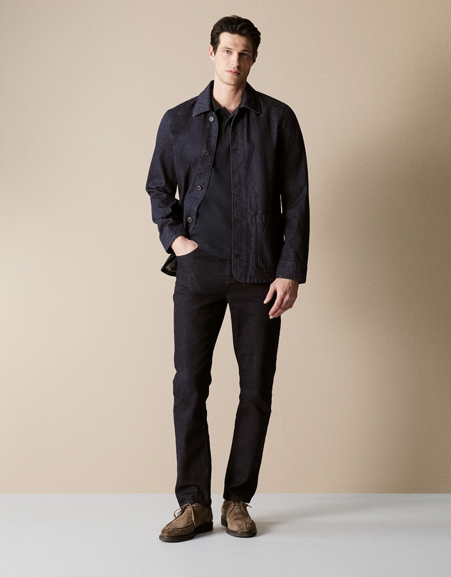 Trenery - Classic Pique Polo in Navy