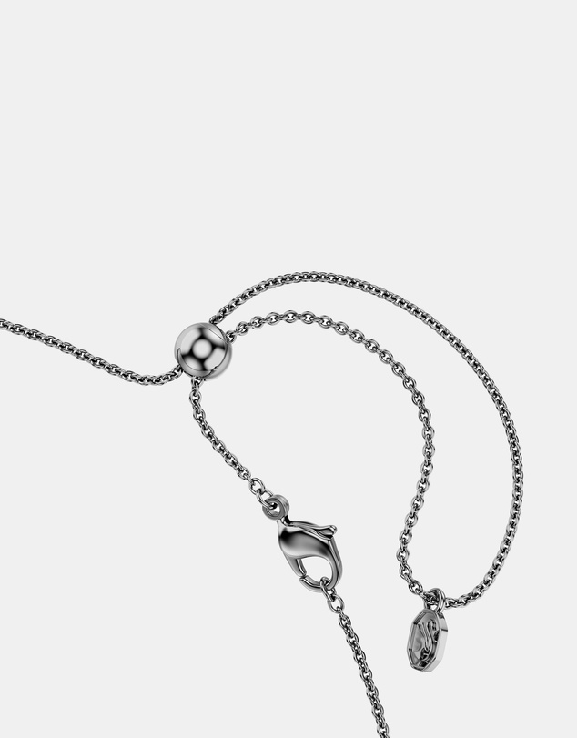 Swarovski - Matrix Necklace, Gradient Of Round Cuts, Multicolored, Ruthenium Plated