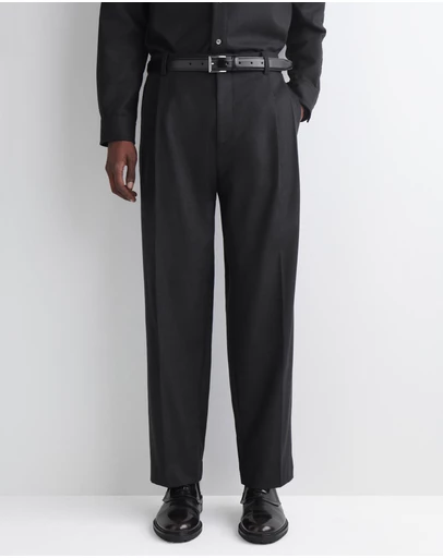 COS - Pleated Wool Relaxed-Fit Straight-Leg Trousers