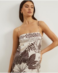 Atmos&Here - Koa Resort Satin Slip Dress