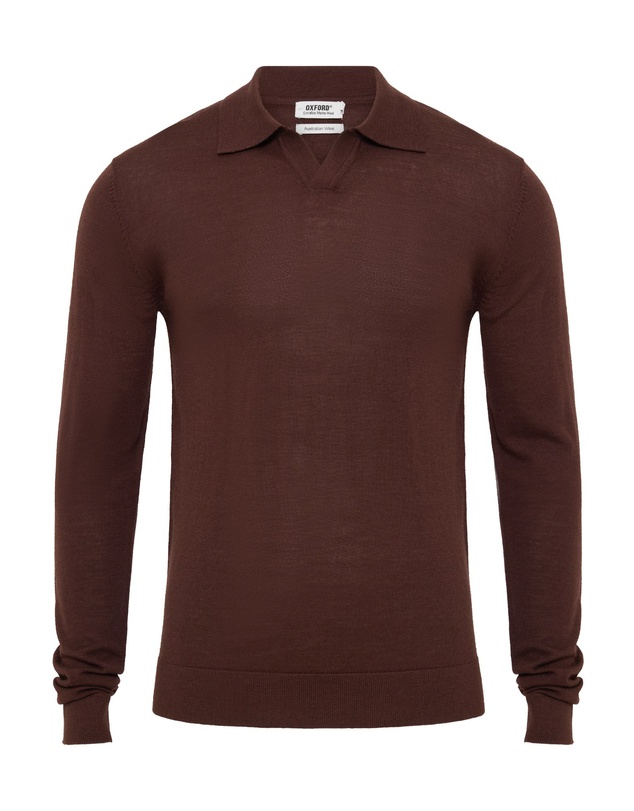 Oxford - Blair Polo Collar Merino Knit
