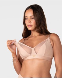 Hotmilk Maternity Lingerie - Flawless Full Cup Plunge Nursing Bra - Wirefree