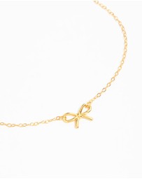 Lovisa - Gold Plated Sterling Silver Bow Chain Bracelet