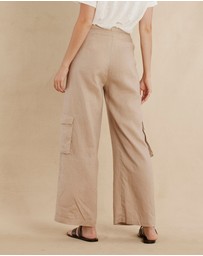Amelius - Ciel Linen Cargo Pant