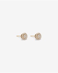 Michael Hill - 0.25 Carat TW Diamond Round Cluster Stud Earrings in 10kt Yellow Gold