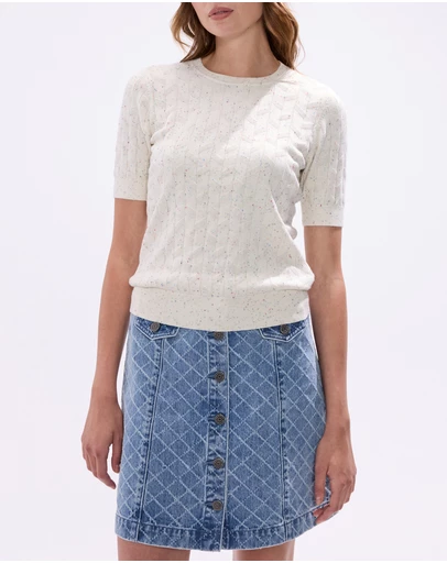 Marcs - Thorns And Roses Speckle Knit Top