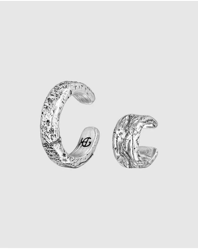 Haze & Glory - ICONIC EXCLUSIVE - Earrings Earcuff I like it rough in 925 sterling silver