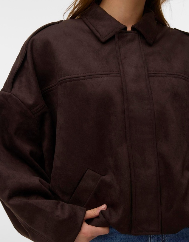 Vero Moda - Hazel Faux Suede Bomber Jacket