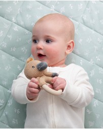 Living Textiles - Ring Rattle - Platypus