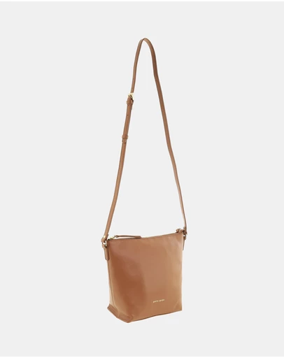 Pierre Cardin - Pierre Cardin Genuine Leather Bucket Crossbody Bag