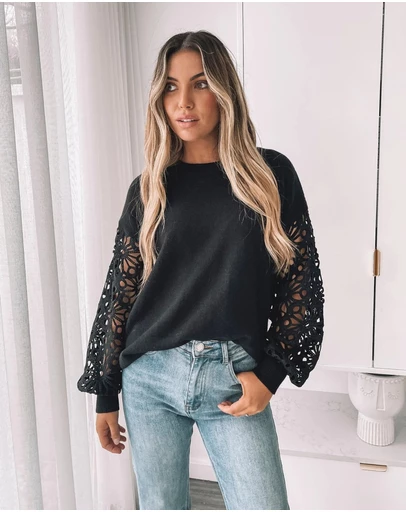 Esther & Co - Sharisse Knit - Black