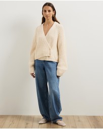 Atmos&Here - Reese Chunky Knit Wrap Cardigan