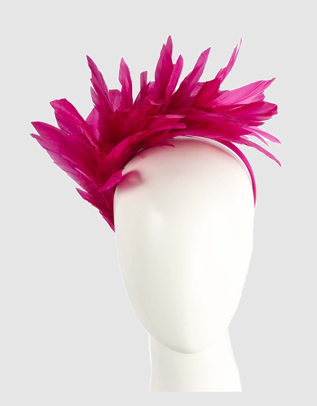 Max Alexander - Modern Fuchsia Racing Fascinator