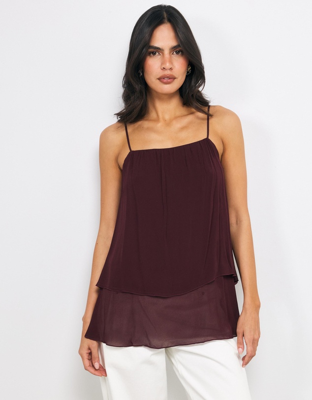 AERE - Willow Georgette Layered Cami