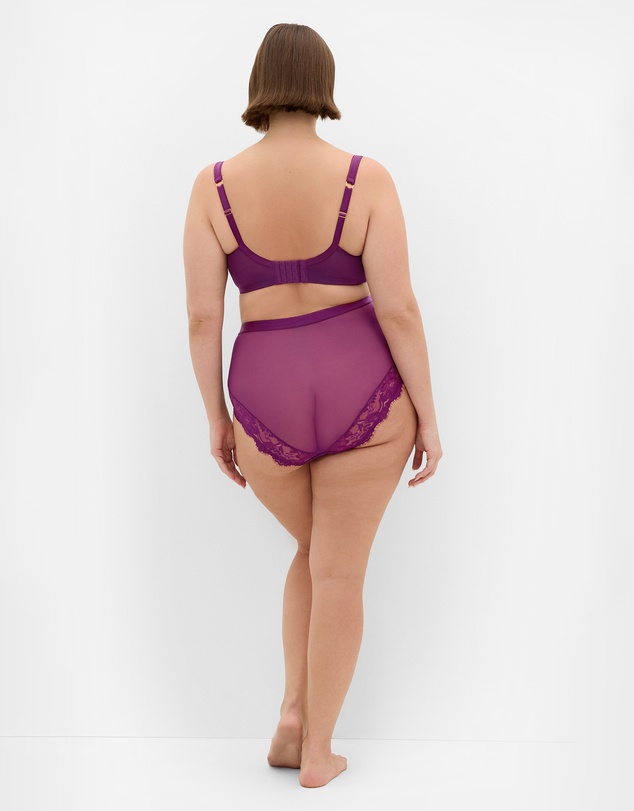 City Chic - Plus size Lara Underwire Bra - purple iris
