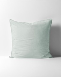 Aura Home - Evie Stonewash Organic Cotton European Pillowcase