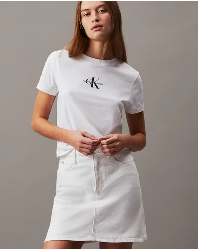 Calvin Klein Jeans - High Rise Denim Mini Skirt