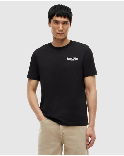 Tommy Hilfiger - Back Graphic Jersey Crew Neck T-Shirt