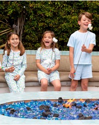 Sant And Abel - Kids Sky Blue Jersey Short PJ Set