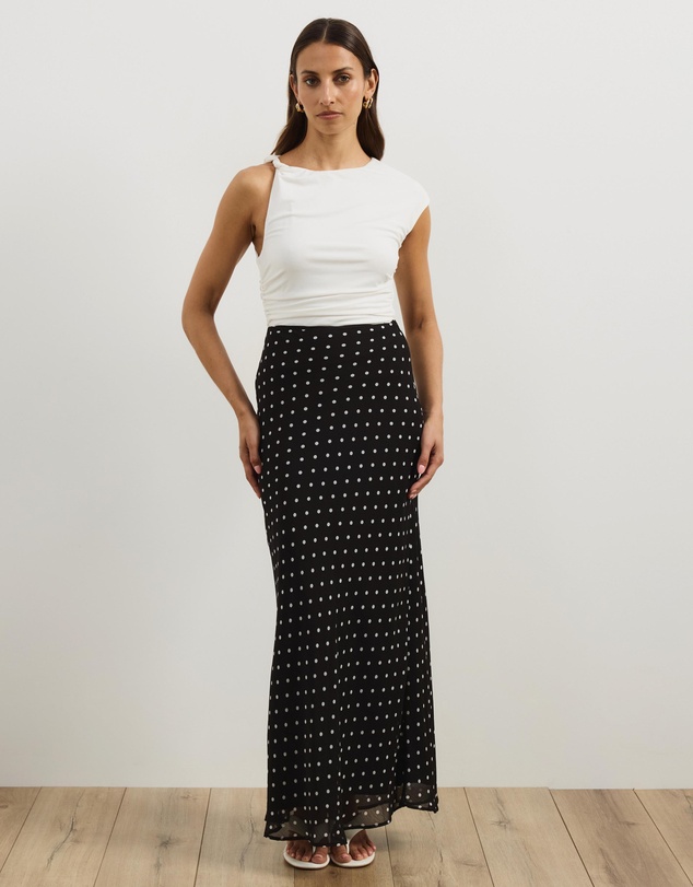 Atmos&Here - Quinn Polka Dot Maxi Skirt