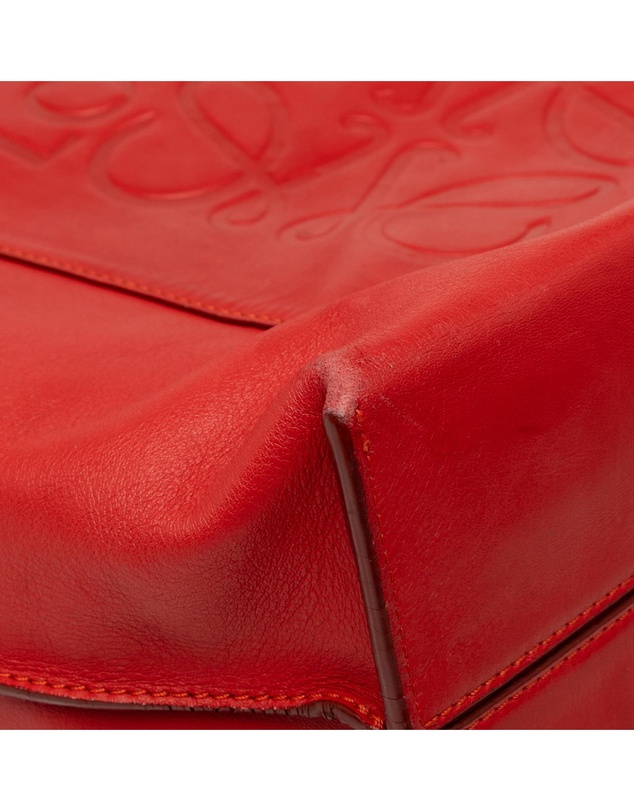 Loewe - Pre-Loved Leather Anagram Shopper Tote