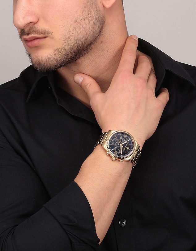 Maserati - Competizione 43mm Multifunction Gold Chronograph Watch
