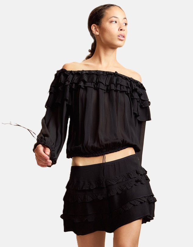 Cynthia Rowley - Off Shoulder Ruffle Blouse