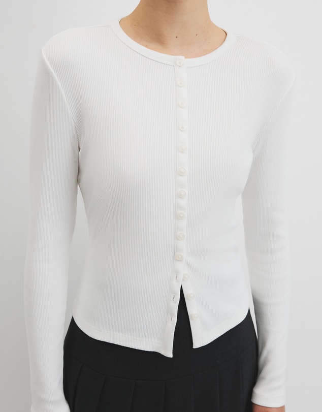 Country Road - Long Sleeve Button Through Top