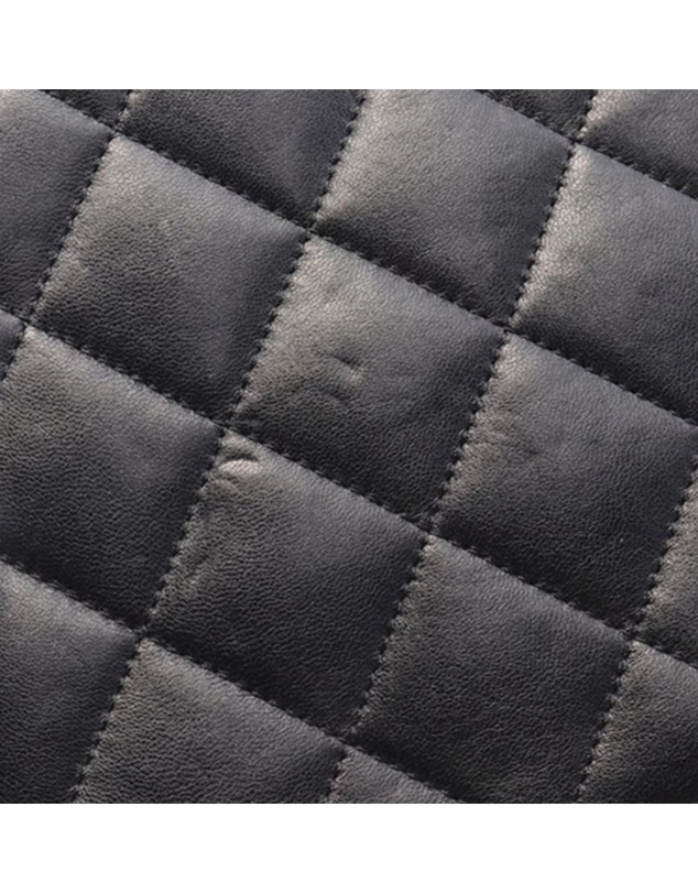 Chanel - Pre-Loved Quilted Lambskin Oval Logo Chain Top Handle Round Clutch on Chain