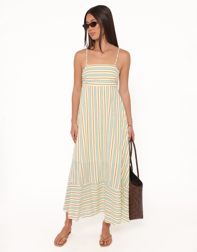 Petal & Pup - Brea Maxi Dress - Green Stripe